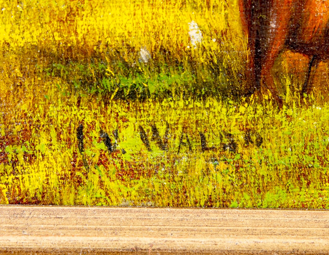 Isabella Waldo (NY,OH,MO,Mexico,1842-1929) oil painting antique - 4