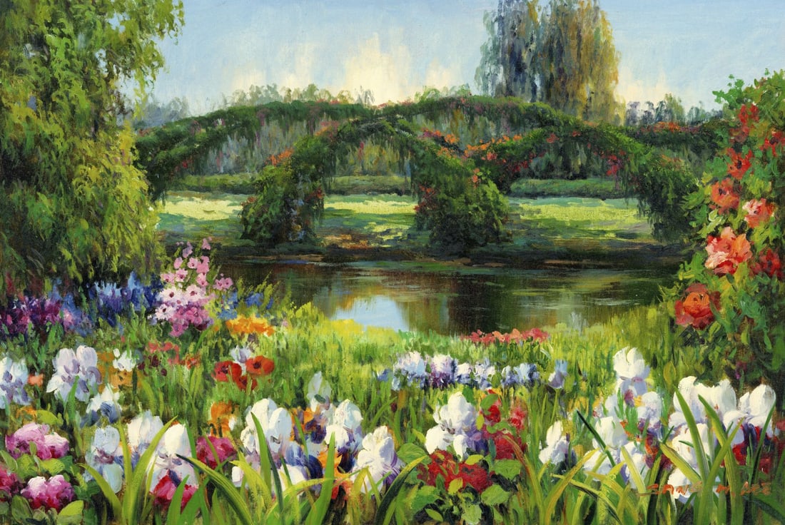 Sang M Lee (South Korea,US,b 1949) oil painting (1 of 12)