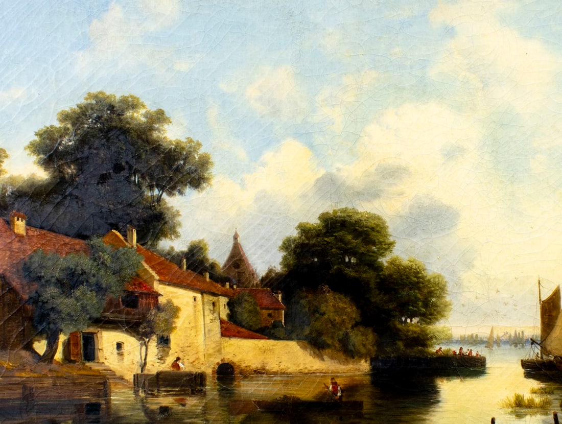 Julius Bayer (Austria,1840-1883) oil painting antique - 5