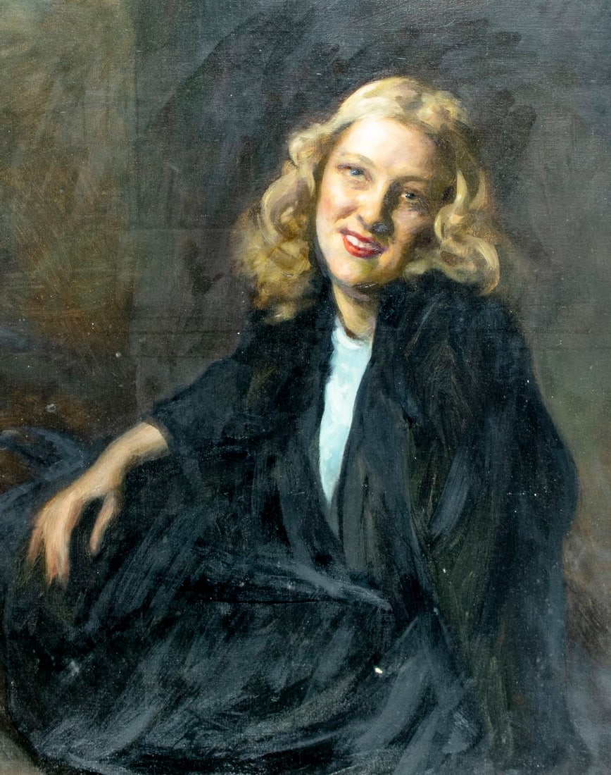 Antique early 20C American oil painting - 4