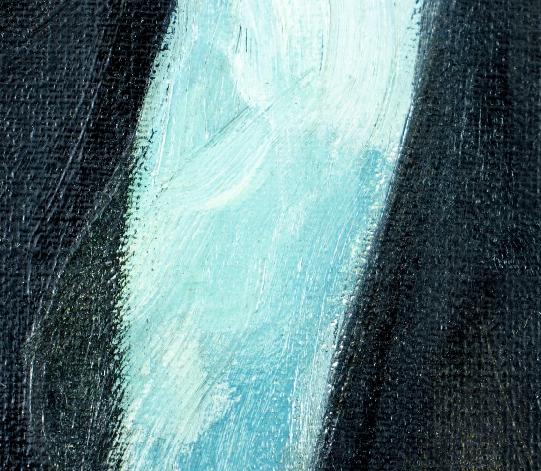 Antique early 20C American oil painting - 7