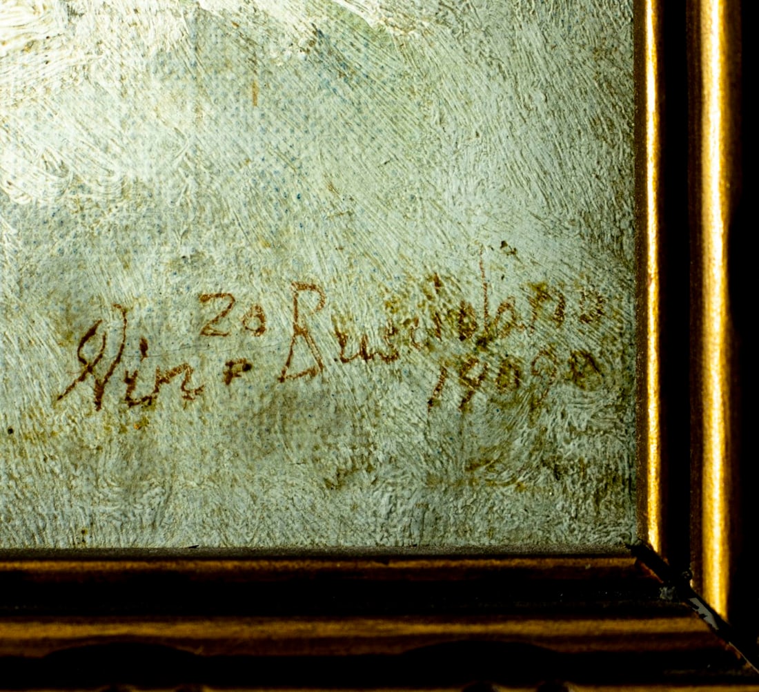 Vincenzo Busciolano (Italy,1851-1926) oil painting antique - 4