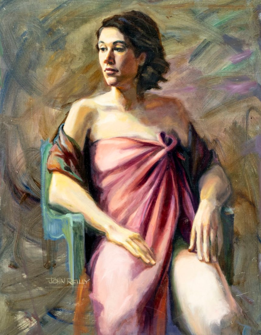 John Reilly (NY,NJ,1942-2021) oil painting - 3