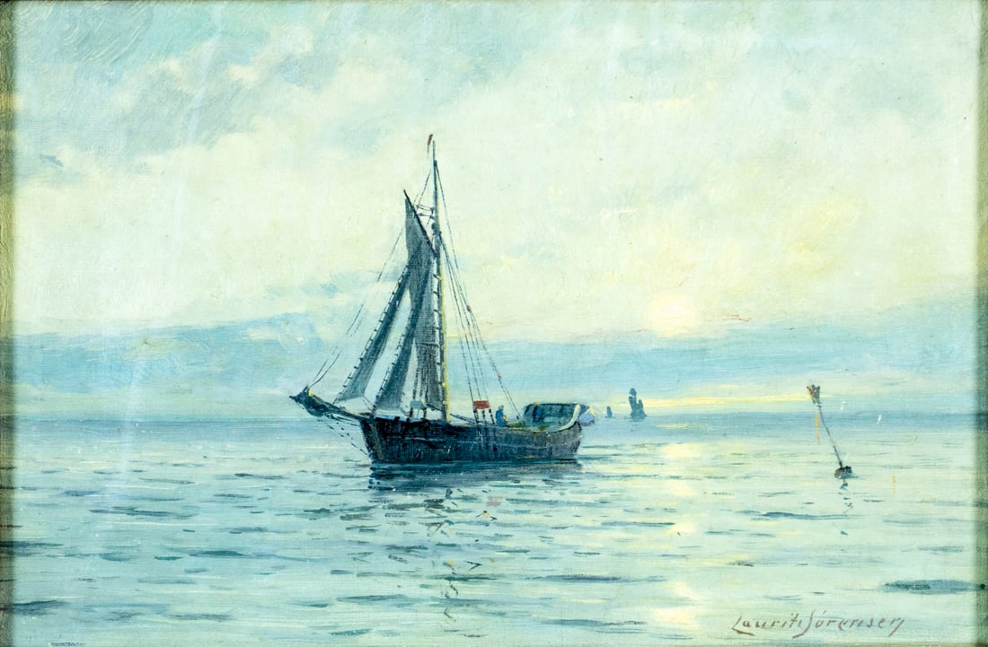 Lauritz Sorensen (Scandinavia,Denmark,1882-1968) oil painting (1 of 13)