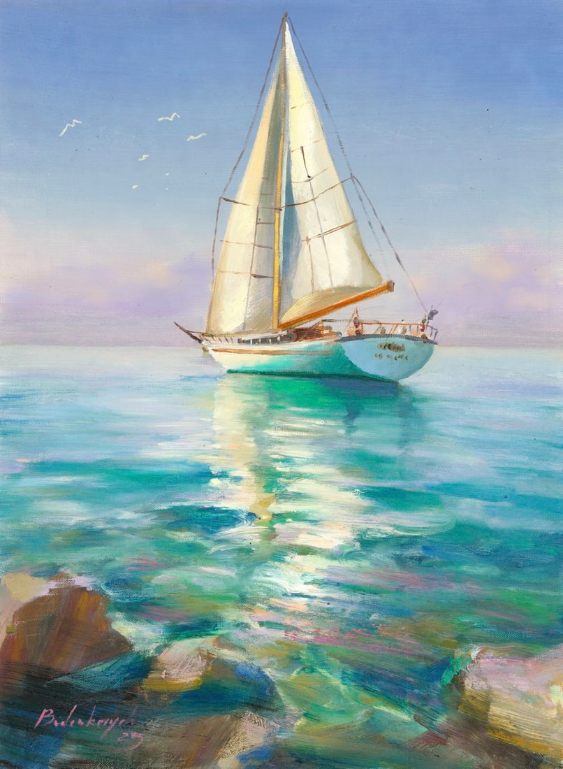 Volodymyr Budenkevych(Ukraine,20/21C) oil painting (1 of 13)