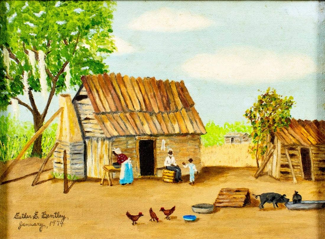 Esther E Bentley (OK,20C) oil painting (1 of 14)