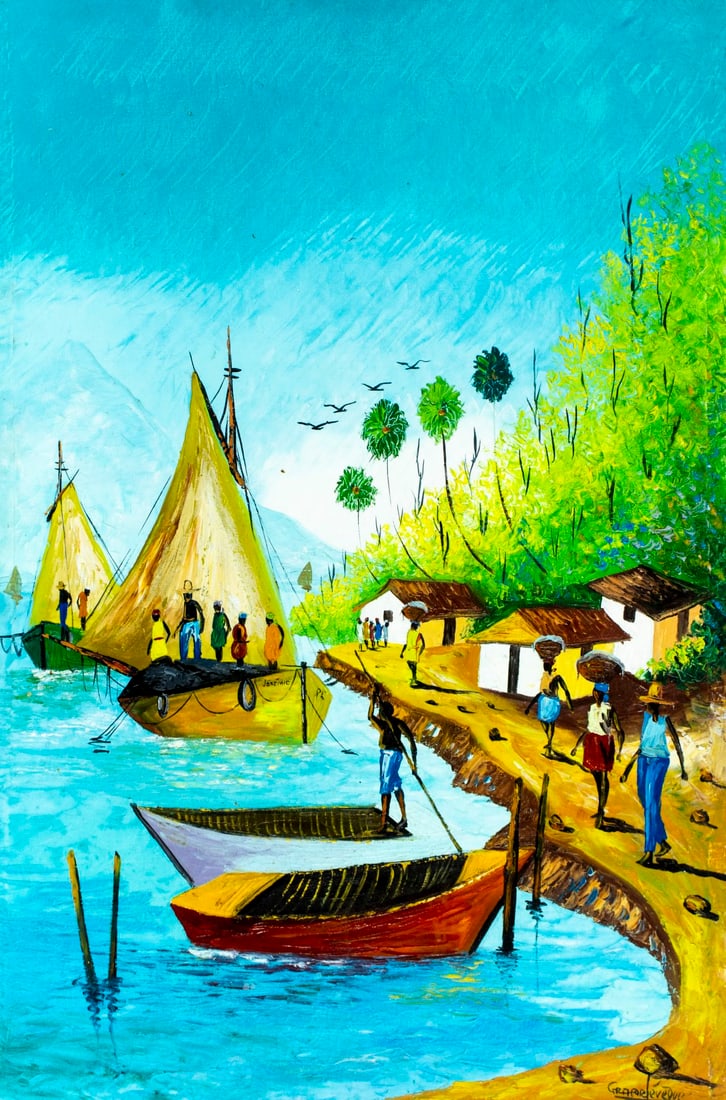 Leveque (Haiti,20C) oil painting (1 of 12)