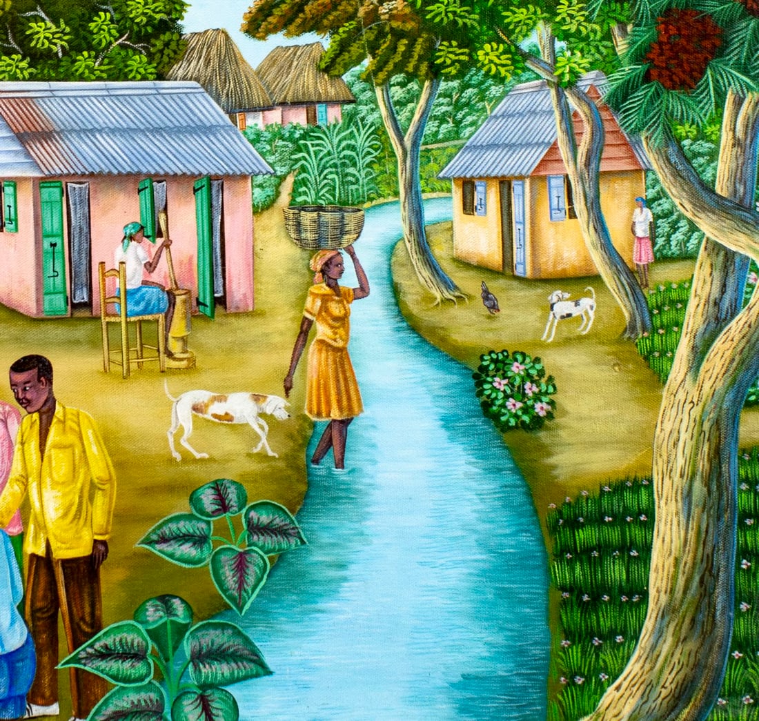 Emmanuel Pierrette (Haiti,b 1960) oil painting - 7