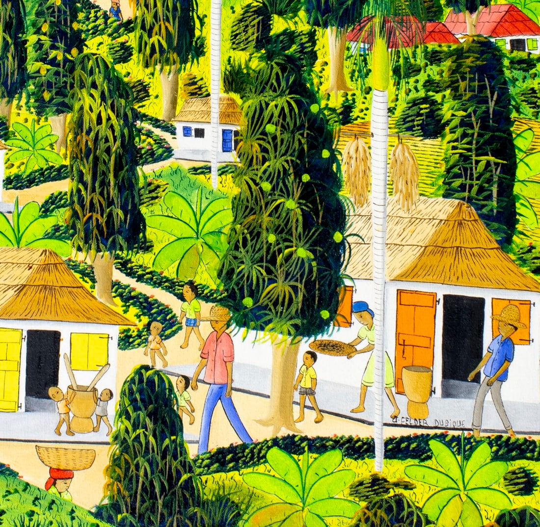 J Felder Dubique (Haiti,20C) oil painting - 7