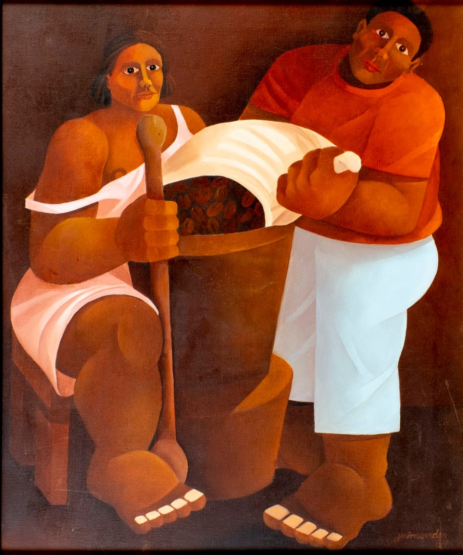 Jaimendes (Brazil,1939-?) oil painting (1 of 12)