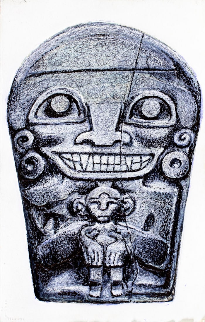 Hal Poth (MO,1924-2017) acrylic painting (1 of 13)