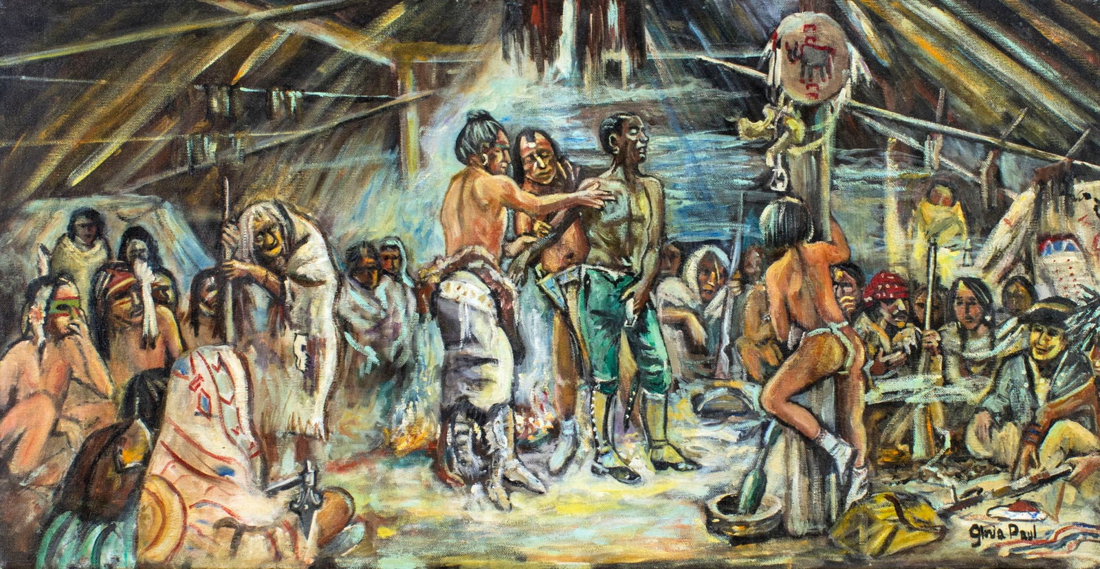 Gloria Paul (US,mid 20C) oil painting (1 of 12)