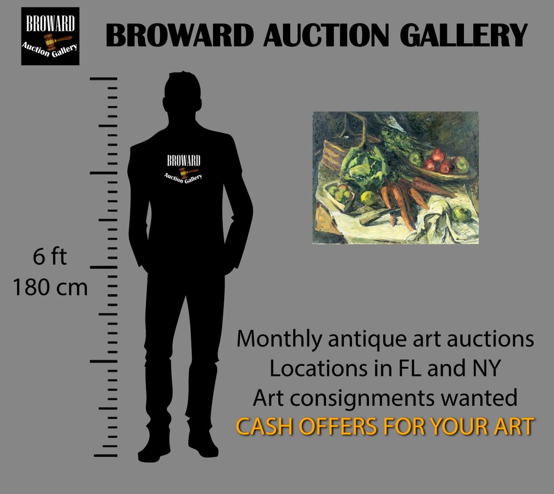 Antique early 20C American oil painting - 2