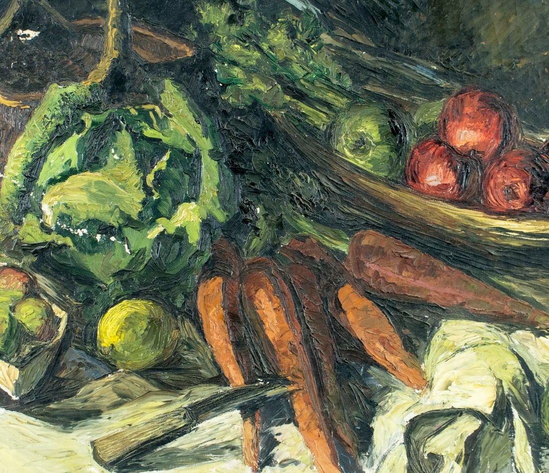 Antique early 20C American oil painting - 4