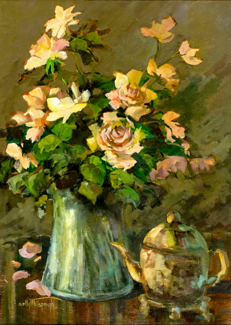 Sally Millspaugh (NJ,1930-2008) oil painting (1 of 12)