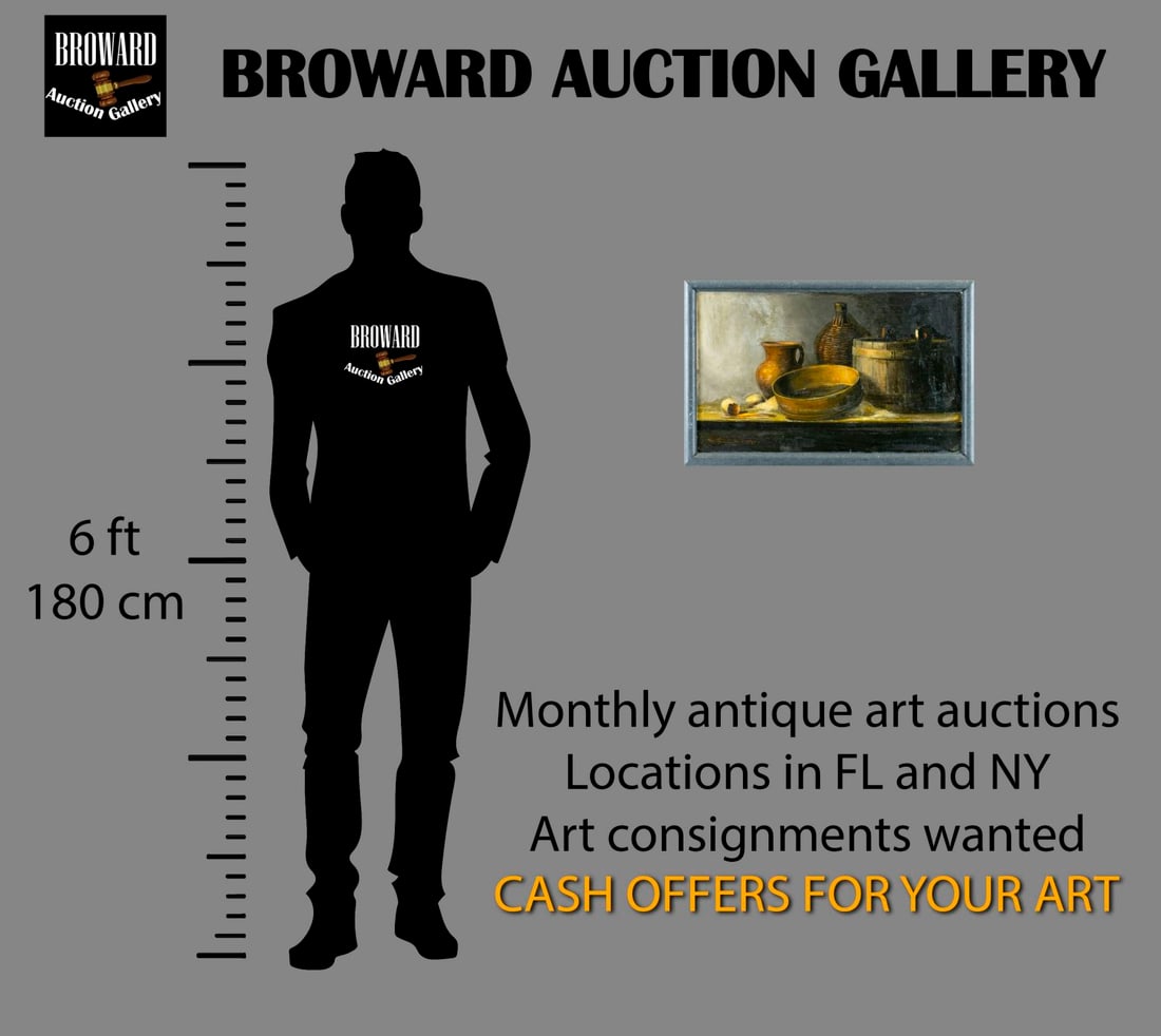 Vintage 20C Russian oil painting signed - 2