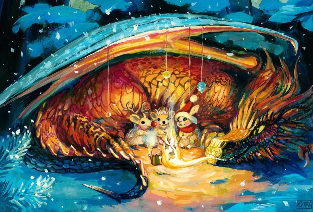 Halyna Yeromenko Afana (Ukraine,20/21C) acrylic painting (1 of 12)