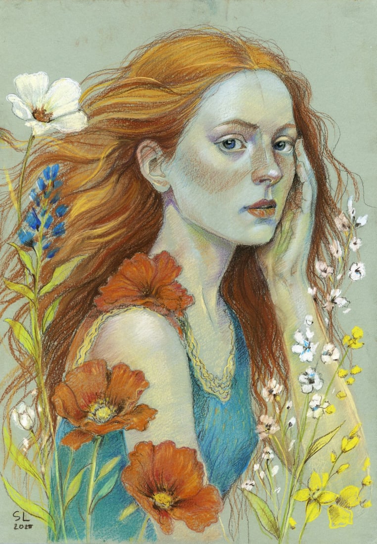 Lyudmila Siabro (Ukraine,20/21C) pastel painting (1 of 10)