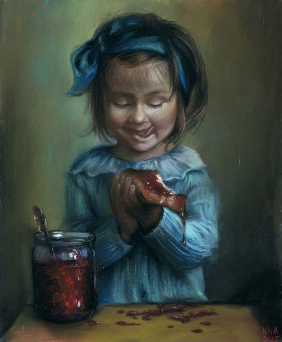 Elena Khafuz (Ukraine,b 1991) pastel painting (1 of 12)