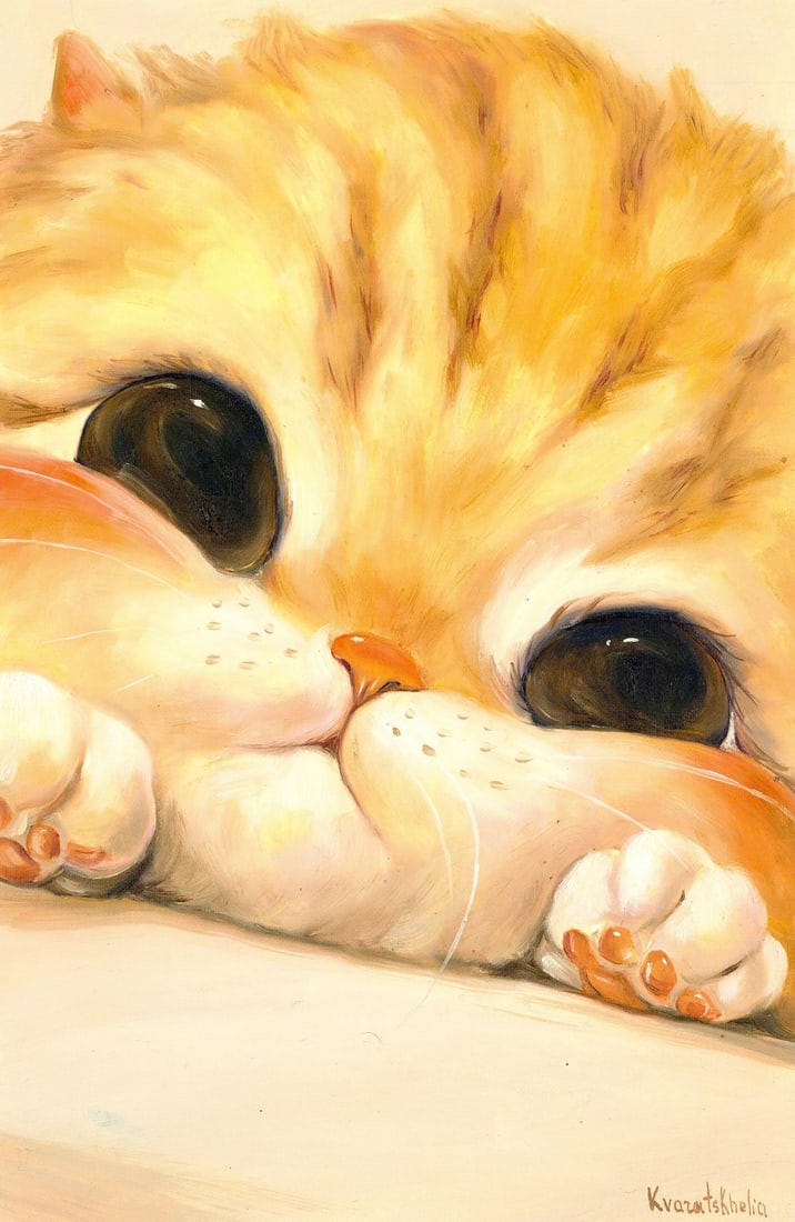 Alina Kvaratshelia (Ukraine,20/21C) oil painting (1 of 11)