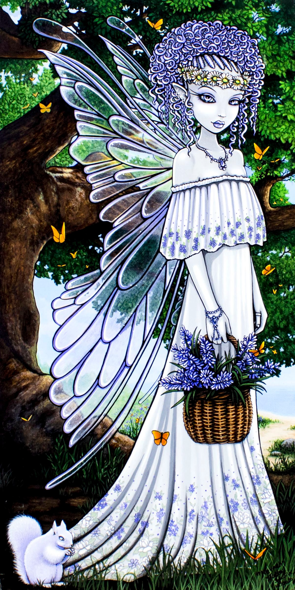 Myka Jelina (NC,b 1973) acrylic painting (1 of 12)