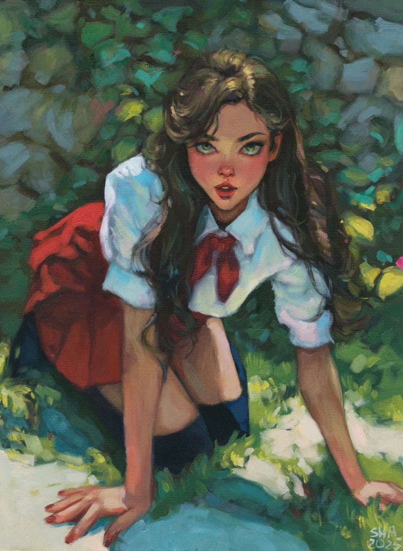 Anna Sharyha (Ukraine,b 1998) oil painting (1 of 12)