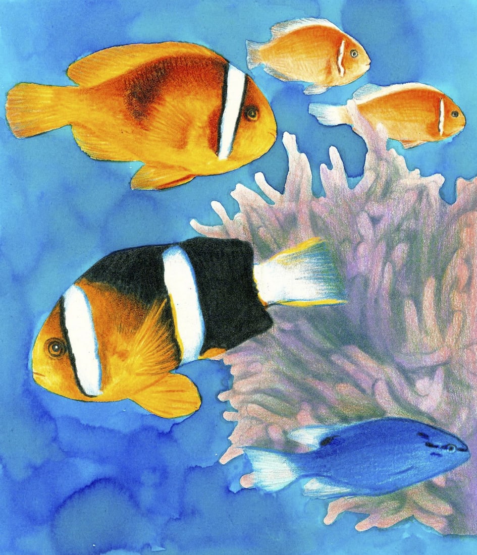 Chris Calle (CT,b 1961) watercolor painting (1 of 12)