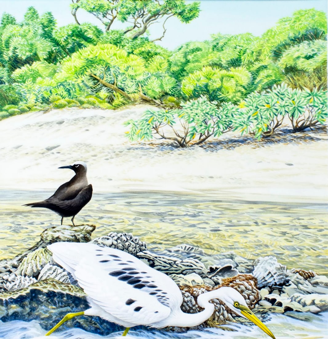 Michael Warren (UK,1938-?) watercolor painting (1 of 14)