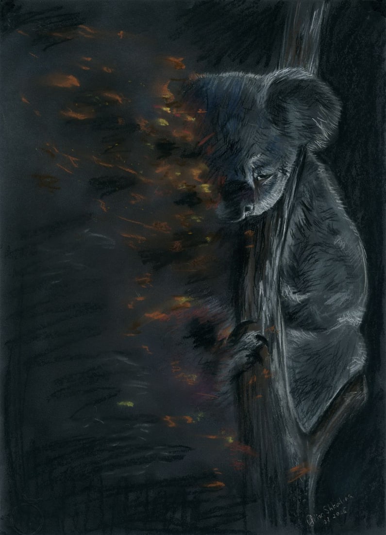 Alisa Shkodina (Ukraine,b 1992) pastel painting (1 of 12)