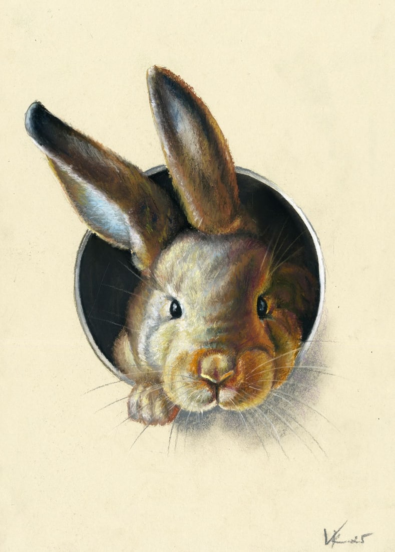 Ksenia Vasilchenko (Ukraine,b 1996) pastel painting (1 of 11)