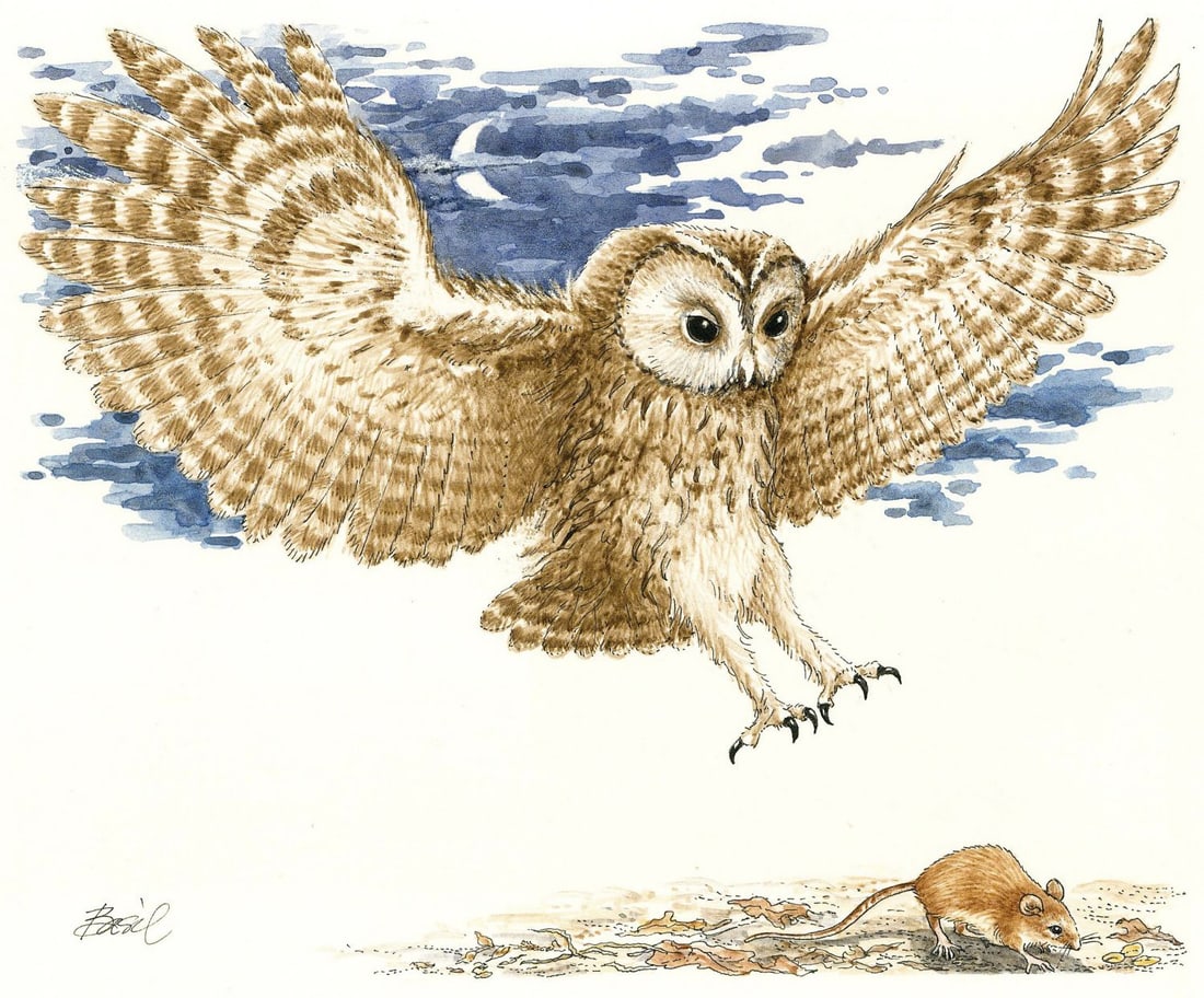 Basil Smith (UK,1925-2010) watercolor painting (1 of 11)