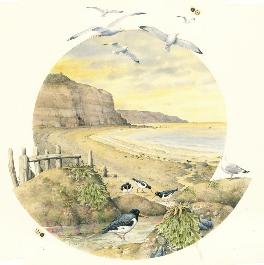 Peter Barrett (UK,1935-?) watercolor painting (1 of 11)