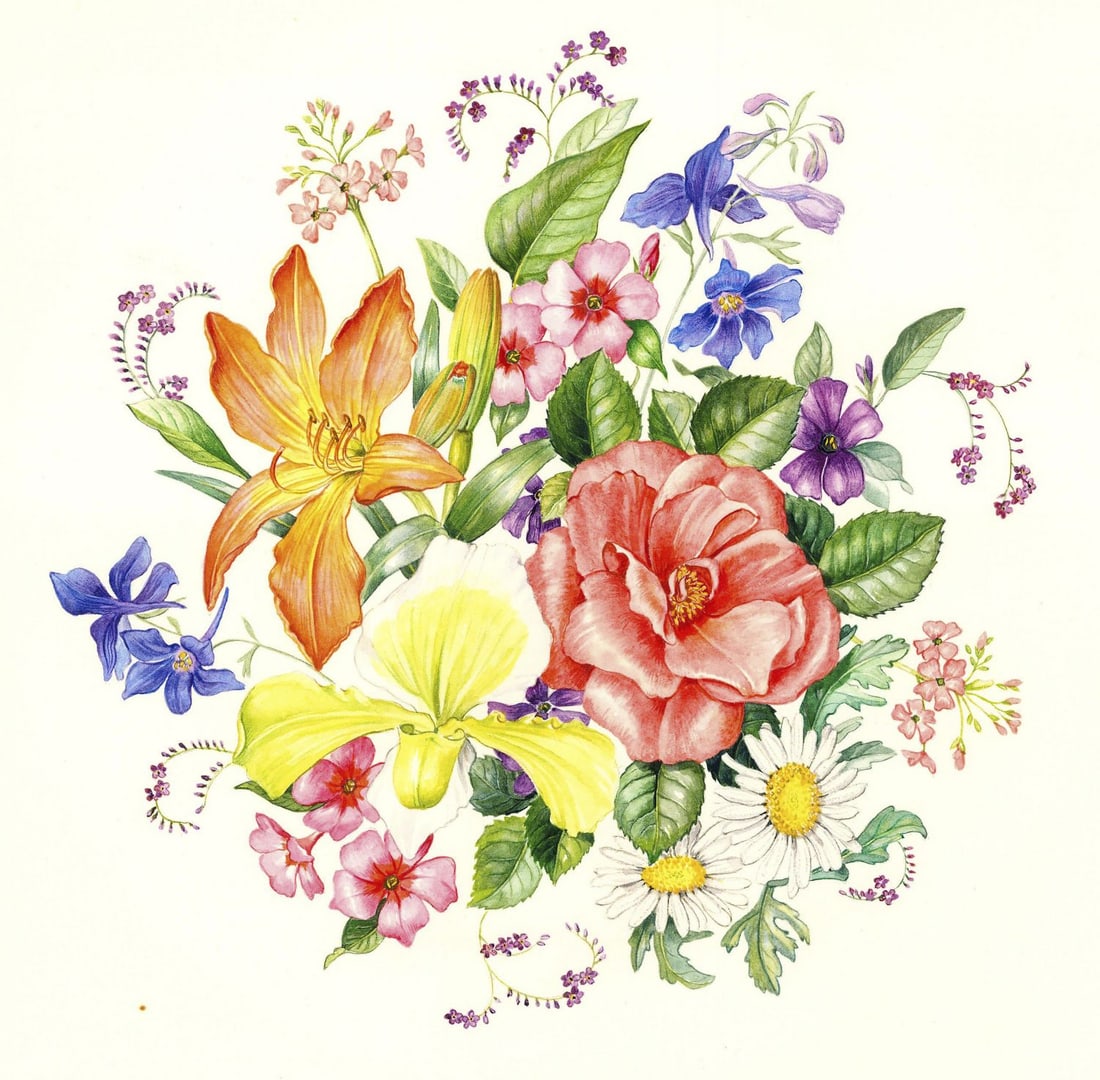 Rosanne Sanders (UK,20/21C) watercolor painting (1 of 11)