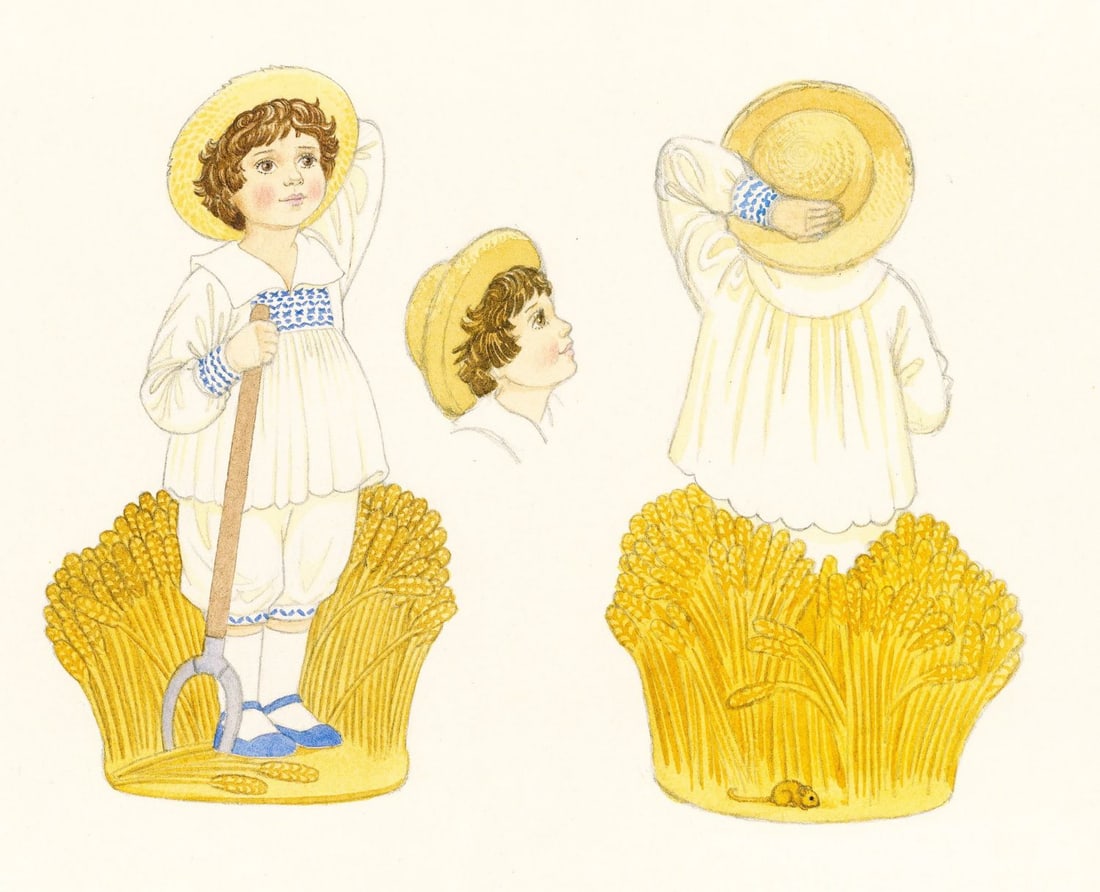 Carol Lawson (UK,20/21C) watercolor painting (1 of 10)