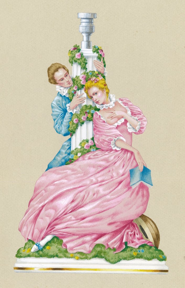 Maureen D Schultz (PA,20C) gouache painting (1 of 12)