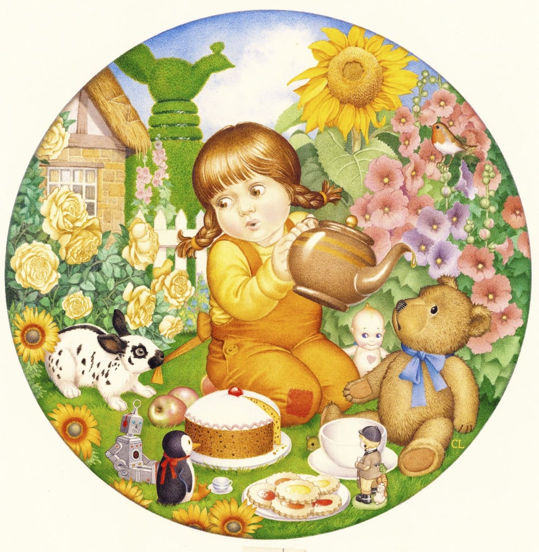 Carol Lawson (UK,20/21C) watercolor painting (1 of 12)