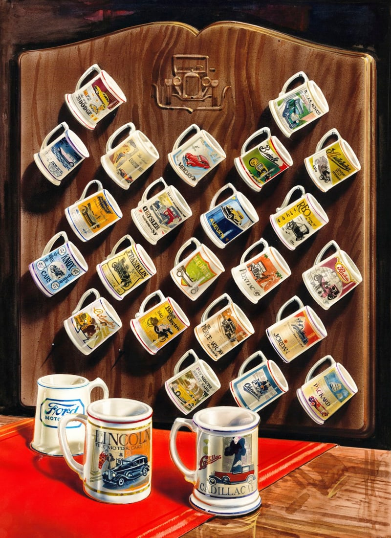 Vintage 20C American watercolor painting (1 of 12)