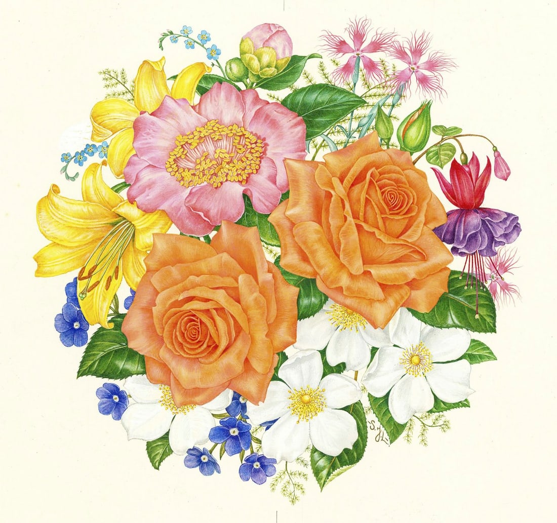 Stuart Lafford (UK,1953-2016) gouache painting (1 of 12)