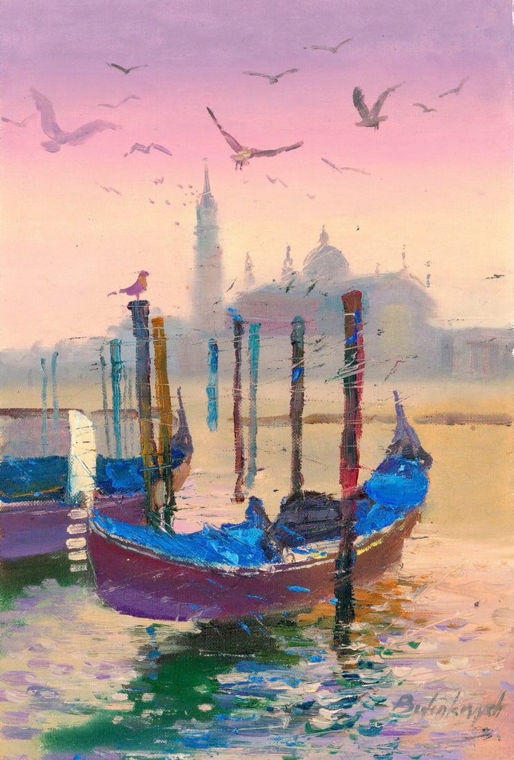 Volodymyr Budenkevych (Ukraine,20/21C) oil painting (1 of 12)