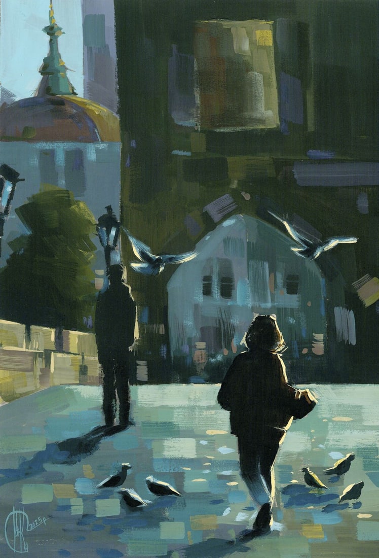 Ivanna Kotulych (Ukraine,20/21C) acrylic painting (1 of 12)