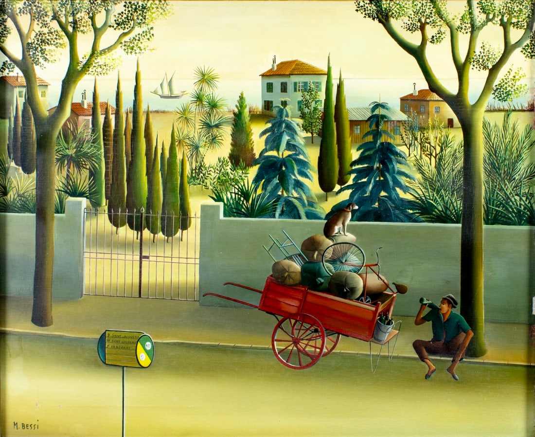 Marcelle Bessi (France,20C) oil painting (1 of 15)