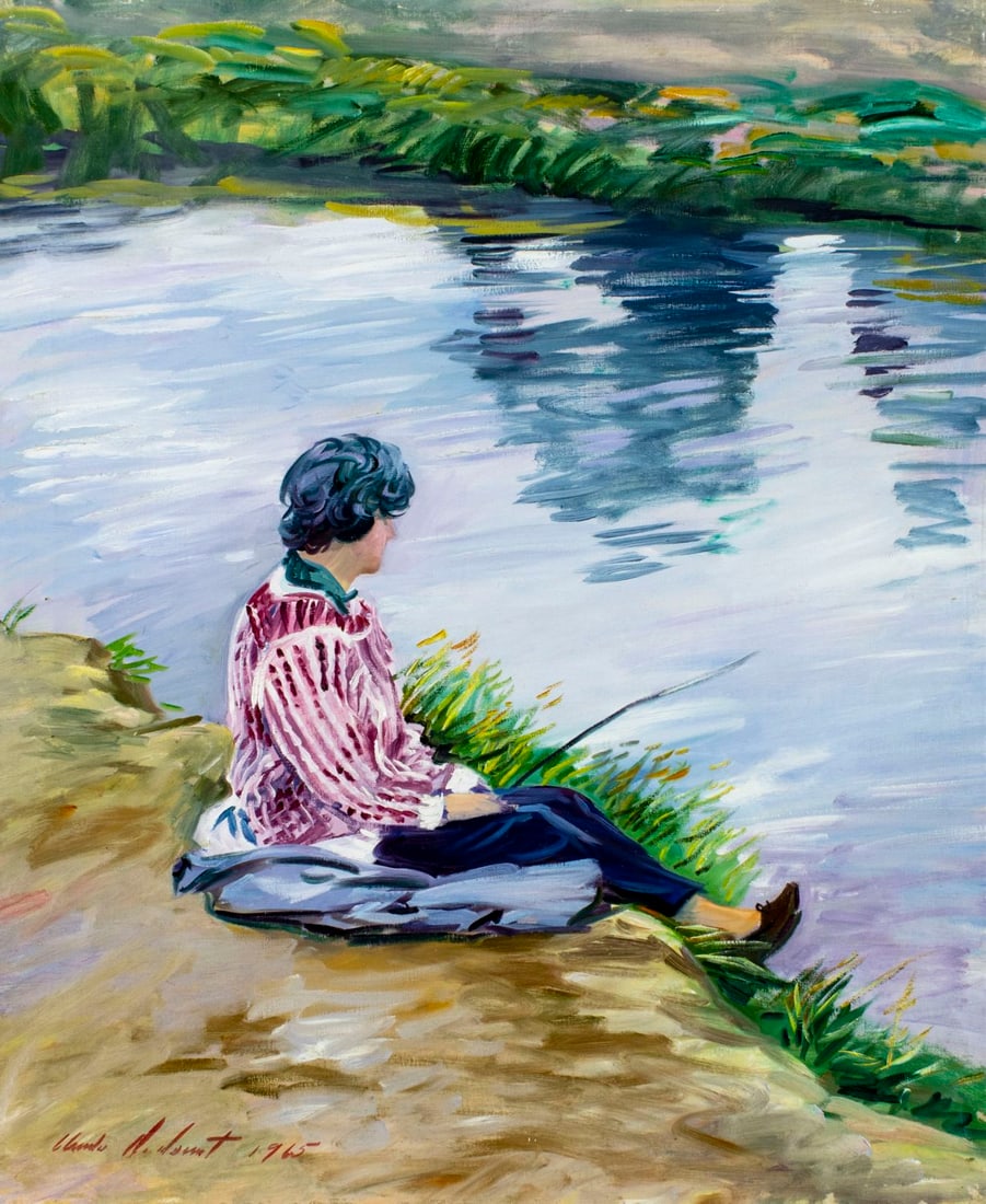 Charles Mount (NY,1928-1995) oil painting (1 of 12)