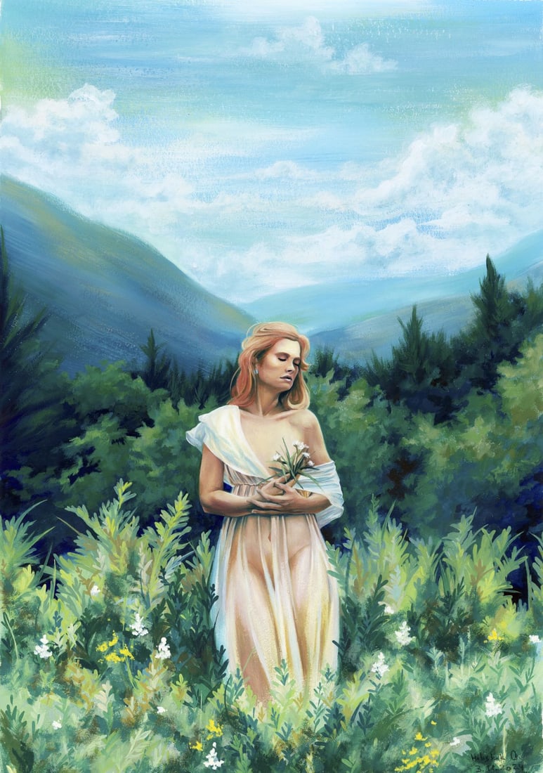 Oleksandra Holoskok (Ukraine,20/21C) gouache painting (1 of 12)