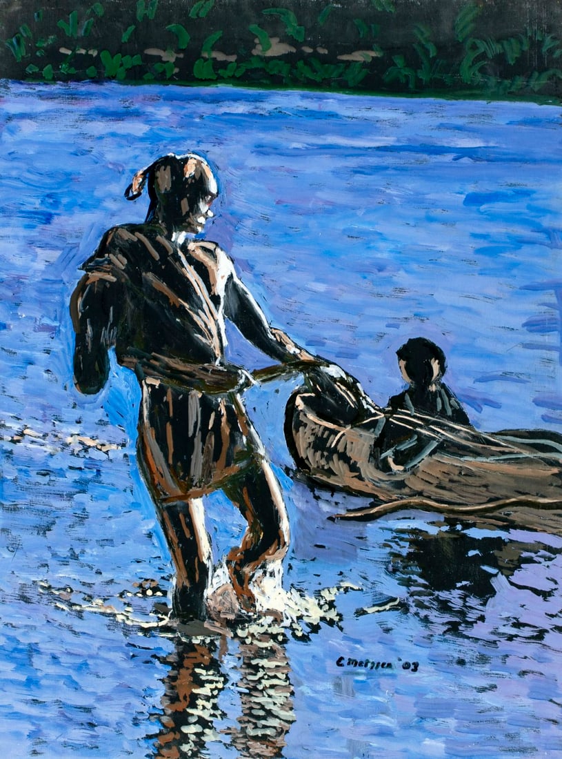 Evelyn Metzger (NY,Brazil,1911-2007) oil painting (1 of 13)