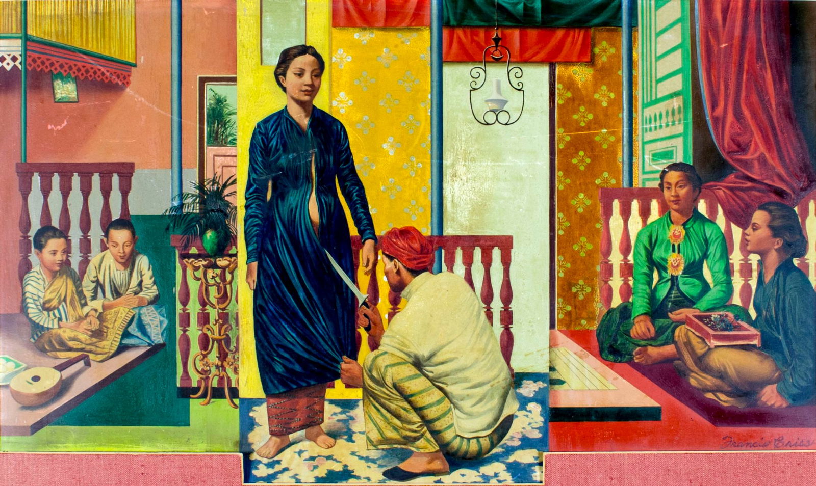 Francis Criss (NY,1901-1973) oil painting: ARTIST: Francis Hyman Criss (New York, 1901 - 1973) NAME: Nembutal Broadside MEDIUM: oil on board CONDITION: Few scratches. Minor craquelure. No visible inpaint under UV light. Would benefit