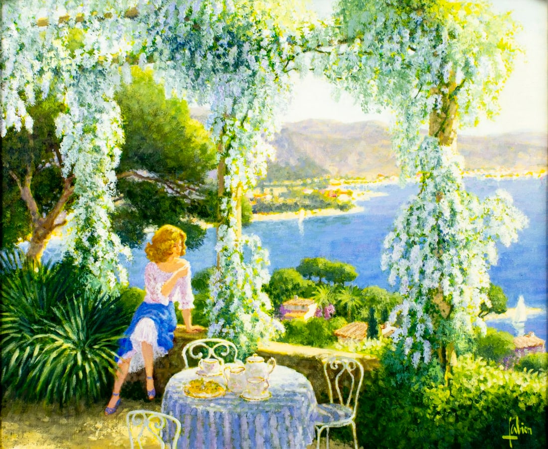 Louis Fabien (US,French,1924-?) oil painting (1 of 14)