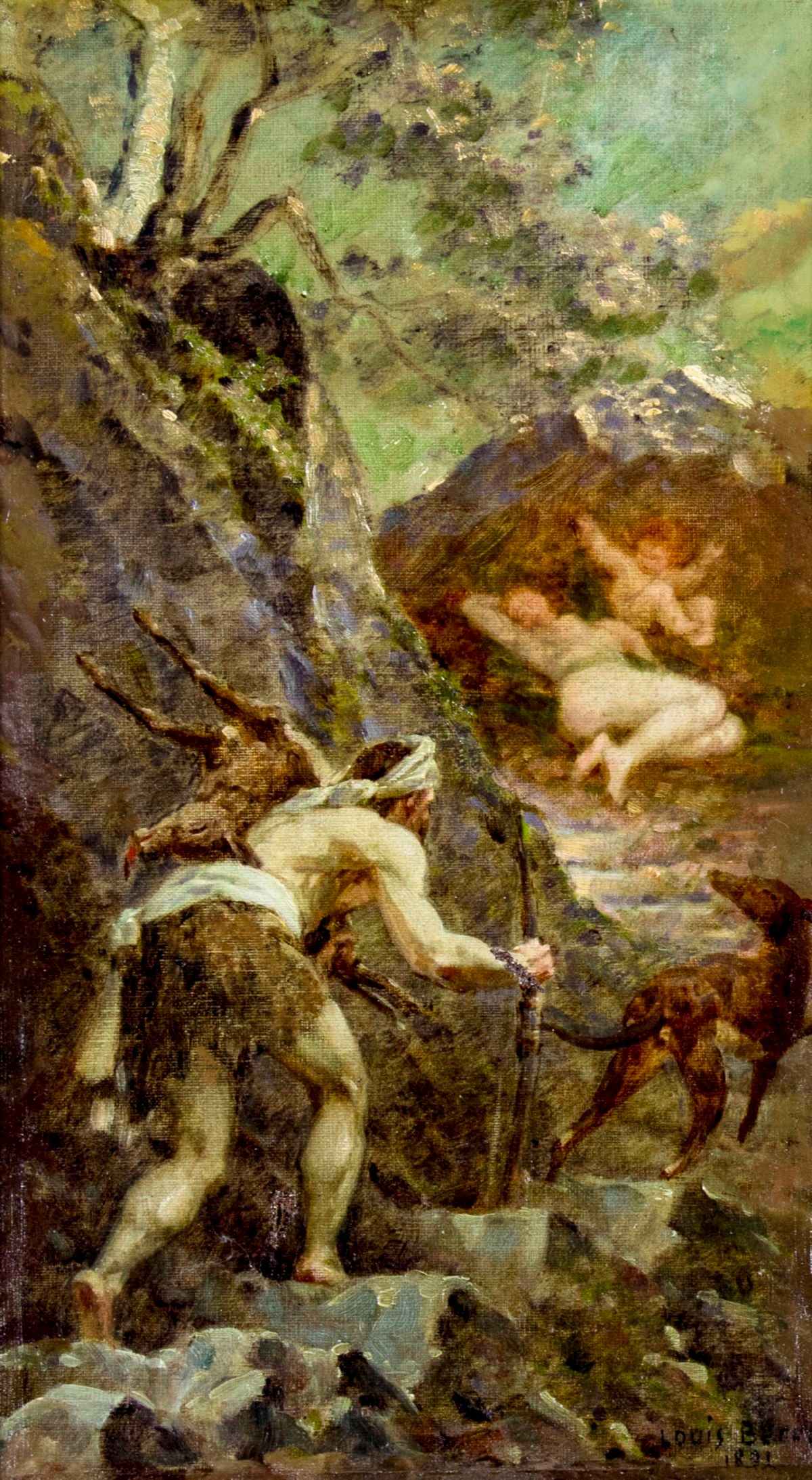 Louis Beroud (French,1852-1930) oil painting antique (1 of 11)