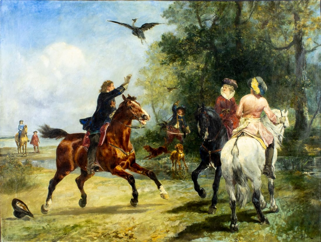 John Lewis Brown (UK,France,1829-1890) oil painting antique (1 of 13)