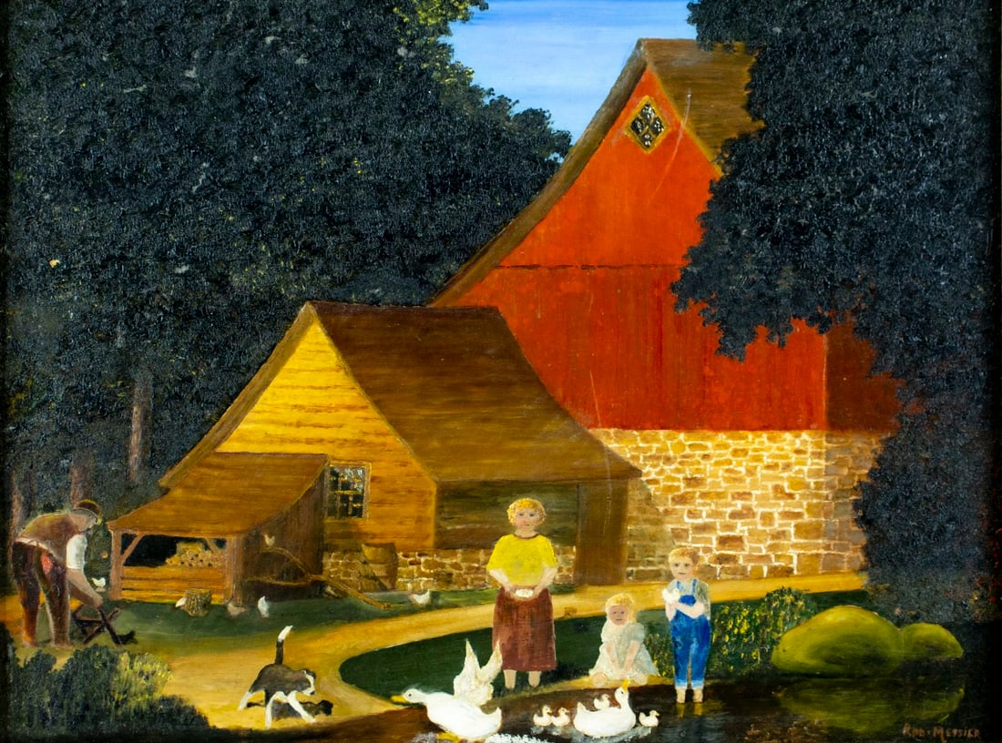 Ron Messier (US,20C) oil painting (1 of 12)