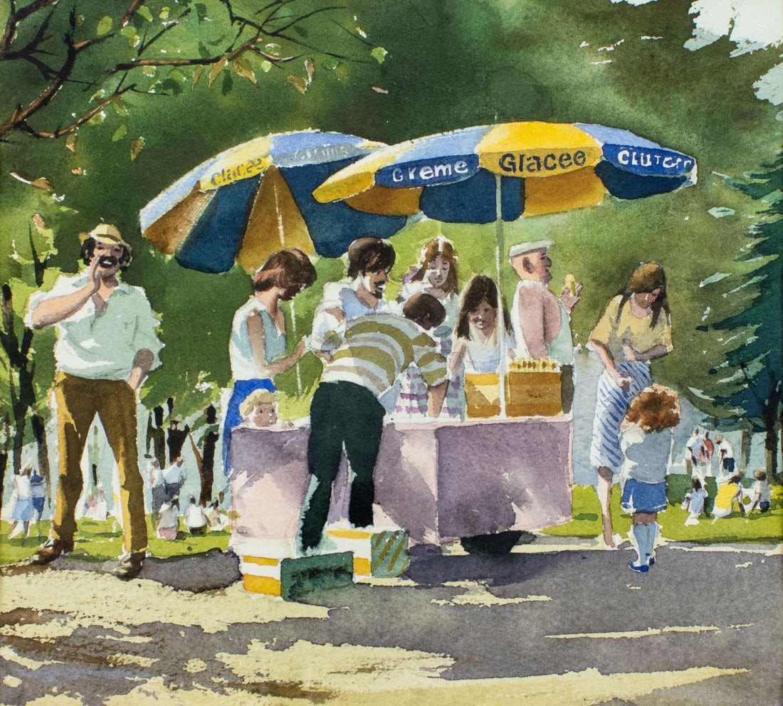 Bernard Bays (UK,1910-1994) watercolor painting (1 of 14)